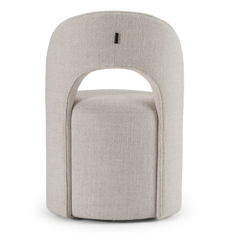 Modrest Gordon Modern Cream Fabric Swivel Dining Chair Model VGKK-KF-Y2176-CRM