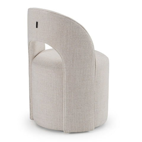 Modrest Gordon Modern Cream Fabric Swivel Dining Chair Model VGKK-KF-Y2176-CRM