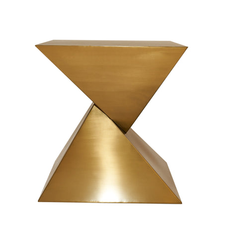 Modrest Hadler Glam Brushed Gold Metallic End Table Model VGODLZ-206E