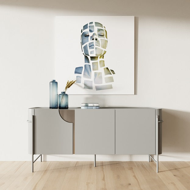 Modrest Hadley Matte Grey Buffet Model VGGM-B-CASTA-BT