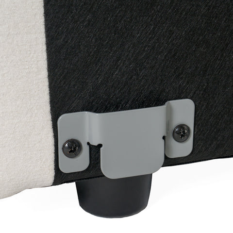 Divani Casa Hagerty Modern Off White Fabric Sofa With 2 Power Recliners Model VGKV-KM.6035-OW