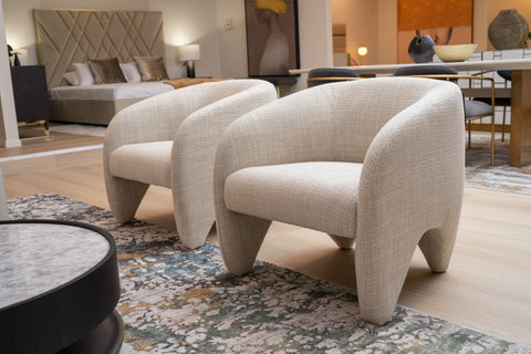 Modrest Halton Modern Beige Fabric Accent Chair Model VGOD-ZW-23081-BGE