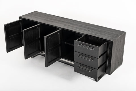 Modrest Hardy Modern Black Acacia Buffet Model VGLBTHER-SB190