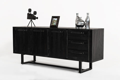 Modrest Hardy Modern Black Acacia Buffet Model VGLBTHER-SB190