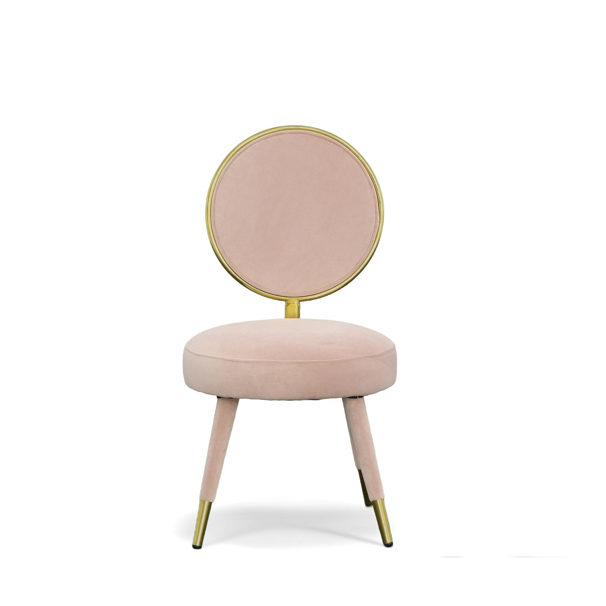 Modrest Haswell Glam Pink Velvet Accent Chair (Set Of Two) Model VGMFMC-479-PK-CH