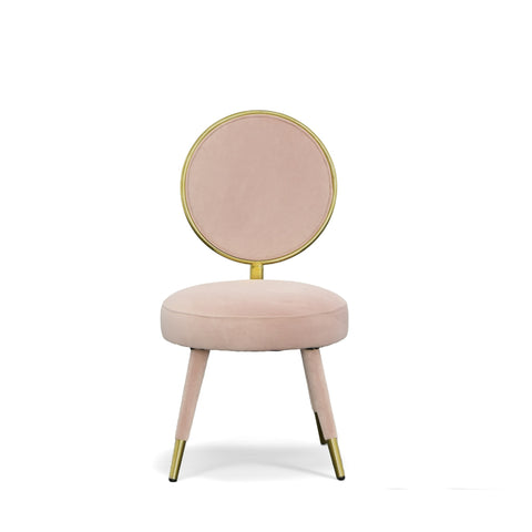 Modrest Haswell Glam Pink Velvet Accent Chair (Set Of Two) Model VGMFMC-479-PK-CH