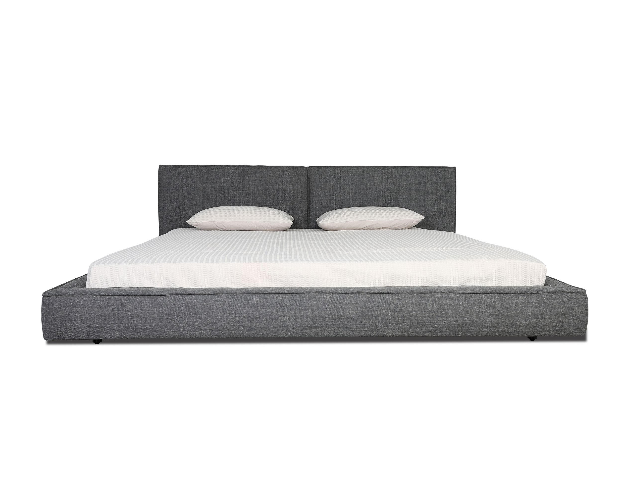 Modrest Haven Eastern King Modern Grey Fabric Bed Model VGBBCH-DW160-A-BED-EK