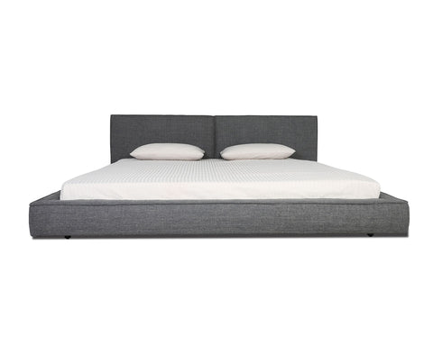 Modrest Haven Eastern King Modern Grey Fabric Bed Model VGBBCH-DW160-A-BED-EK