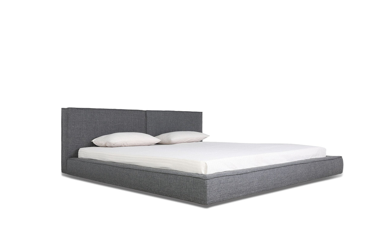 Modrest Haven Queen Modern Grey Fabric Bed Model VGBBCH-DW160-A-BED-Q