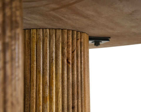 Modrest Hayden Modern Marble & Wood Round Dining Table Model VGBR-SBA-4788