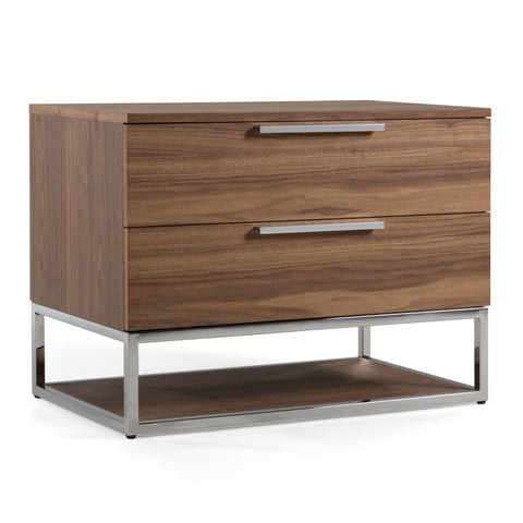 Modrest Helenora Modern Walnut Nightstand Model VGVC-MB1502-WAL
