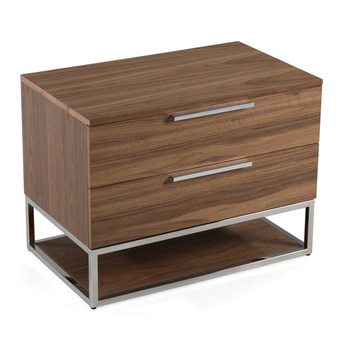 Modrest Helenora Modern Walnut Nightstand Model VGVC-MB1502-WAL