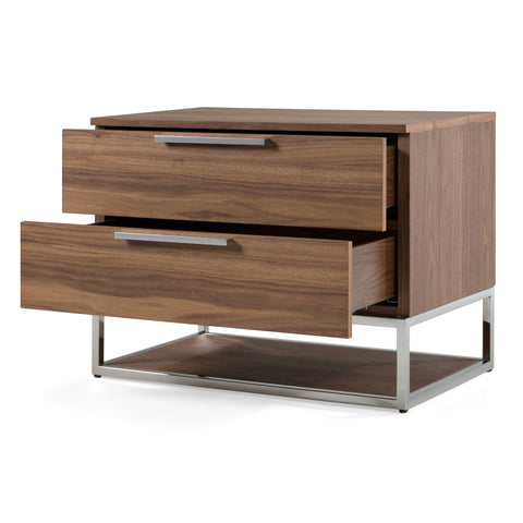 Modrest Helenora Modern Walnut Nightstand Model VGVC-MB1502-WAL