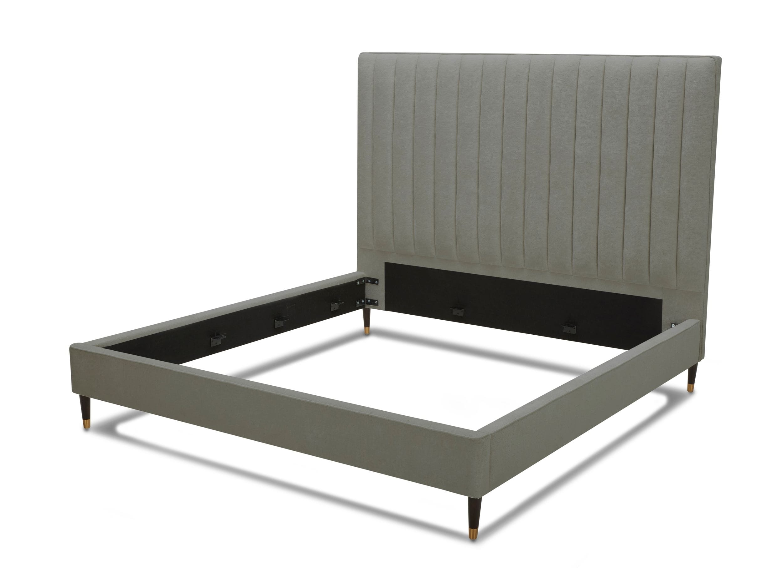Modrest Hemlock Queen Modern Grey Velvet Bed Model VGKKB606X-GRY-BED-Q