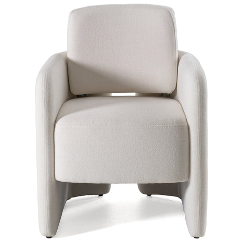 Modrest Hermosa Modern White Fabric Dining Chair Model VGKK-KF.Y2220-WHT