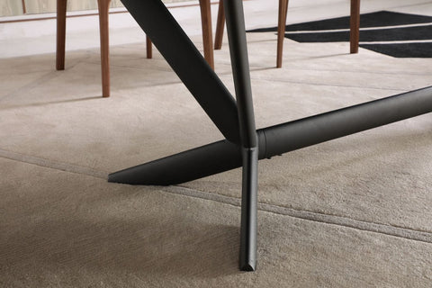 Modrest Herzog Modern Grey Ceramic Dining Table Model VGVCT1860-DT