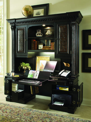 Hooker Furniture Home Office Telluride Computer Credenza Hutch
