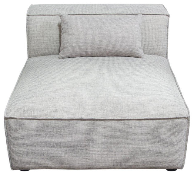 Vice Armless Chair in Barley Fabric By Diamond Sofa