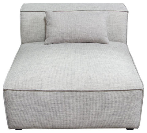 Vice Armless Chair in Barley Fabric By Diamond Sofa