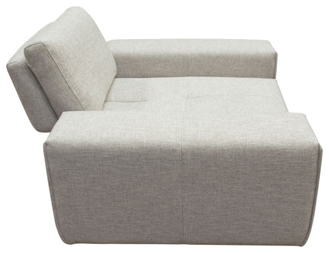 Jazz Modular 1-Seater with Adjustable Backrest in Light Brown Fabric By Diamond Sofa