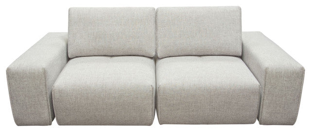 Jazz Modular 2-Seater with Adjustable Backrests in Light Brown Fabric By Diamond Sofa