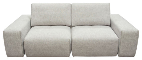 Jazz Modular 2-Seater with Adjustable Backrests in Light Brown Fabric By Diamond Sofa