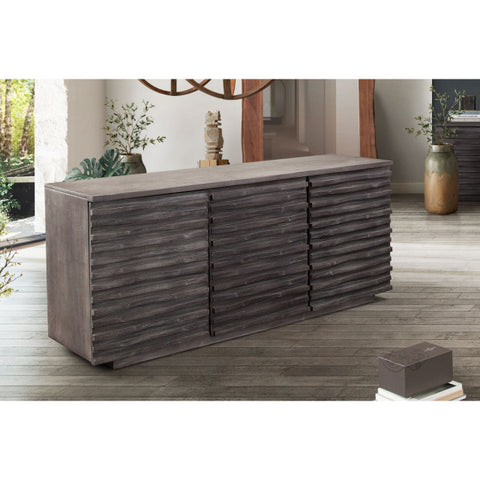 Bastille 3-Door Sideboard, Smoke Gray By Diamond Sofa