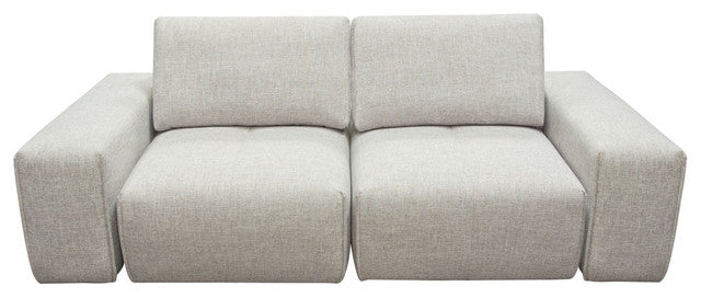 Jazz Modular 2 Seater With Adjustable Backrest, Light Brown By Diamond Sofa