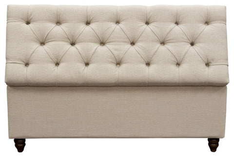 Park Ave Tufted Lift-Top Storage Trunk - Desert Sand Linen By Diamond Sofa