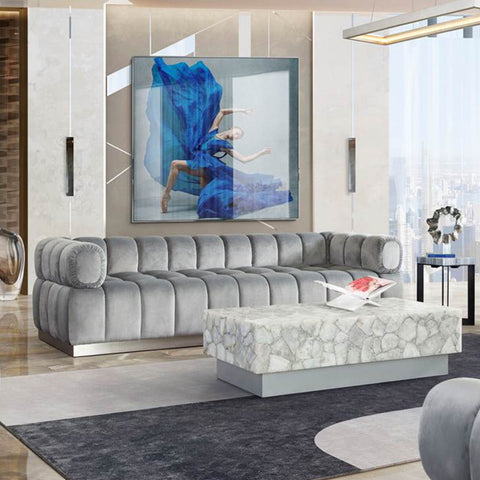 Image Low Profile Sofa - Gray By Diamond Sofa
