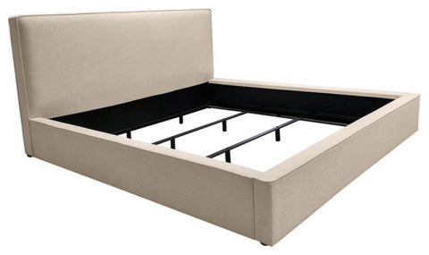 Cloud 43" Low Profile Eastern King Bed, Sand Fabric By Diamond Sofa