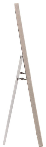 Luxe Free-Standing Mirror in Sand Linen Fabric By Diamond Sofa
