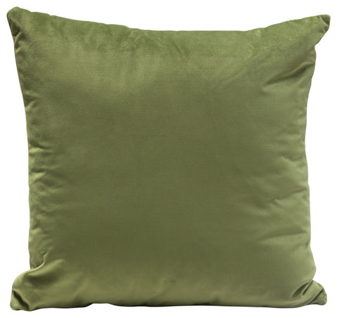 Set of (2) 16" Square Accent Pillows in Sage Green Velvet By Diamond Sofa