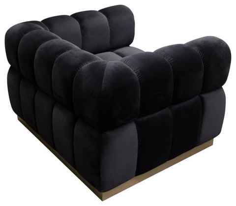 Image Low Profile Chair, Black Velvet By Diamond Sofa