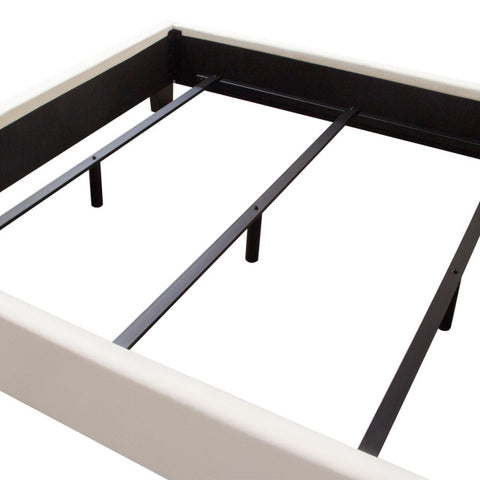 Vogue Queen Bed With 54" Headboard, Light Cream Velvet By Diamond Sofa