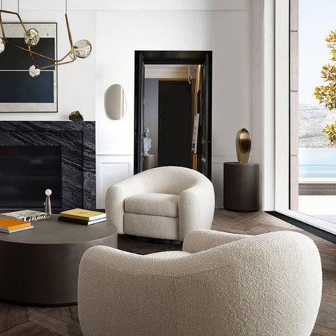 Pascal Swivel Chair - Bone By Diamond Sofa