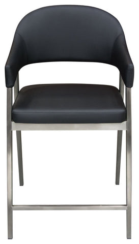 Adele 2 Counter Height Chairs, Black By Diamond Sofa