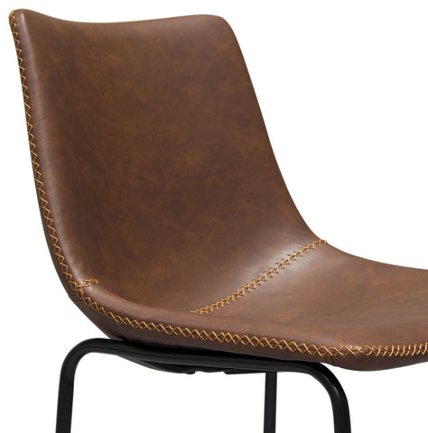 Theo 2 Bar Height Chairs, Chocolate By Diamond Sofa