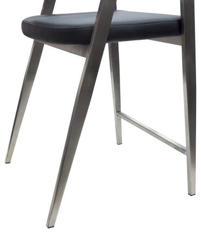 Adele 2 Counter Height Chairs, Black By Diamond Sofa