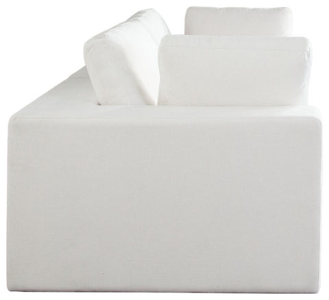 Muse 2PC Modular Sofa in Mist White Performance Fabric By Diamond Sofa