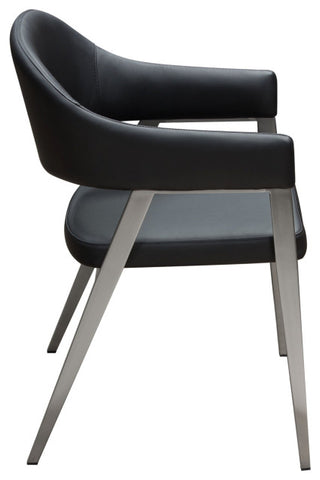 Adele 2 Accent Chairs, Black By Diamond Sofa