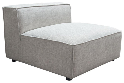 Vice Armless Chair in Barley Fabric By Diamond Sofa