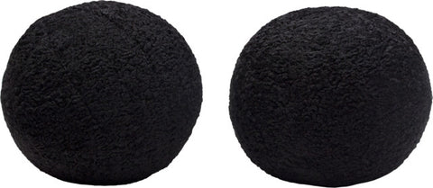 Round Accent Pillows (Set of 2) - Black By Diamond Sofa
