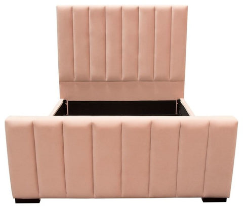 Diamond Sofa Venus Tufted Upholstered Platform Bed, Blush Pink, Eastern King By Diamond Sofa