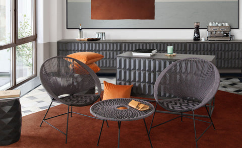 Pablo Accent Chairs (Set of 2) - Black, Gray By Diamond Sofa