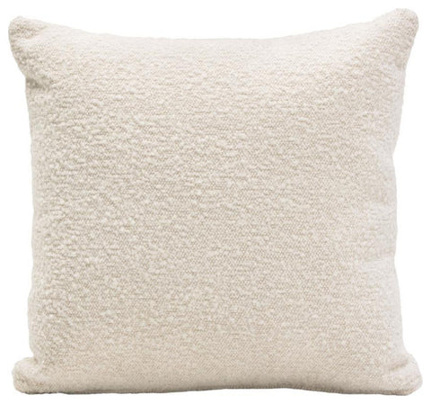 Set of (2) 16 Square Accent Pillows in Bone Boucle Textured Fabric by By Diamond Sofa