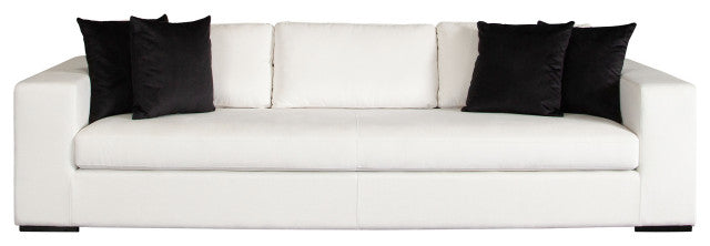 Muse Sofa in Mist White Performance Fabric By Diamond Sofa
