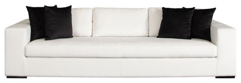 Muse Sofa in Mist White Performance Fabric By Diamond Sofa