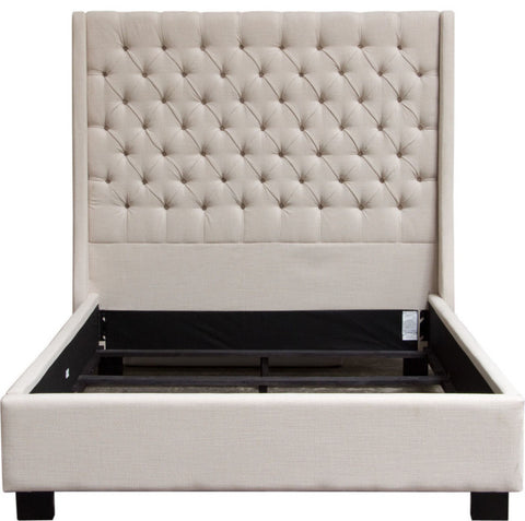Park Avenue Tufted Bed - Desert Sand, King By Diamond Sofa