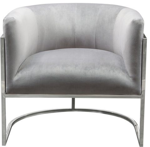 Pandora Accent Chair - Gray By Diamond Sofa